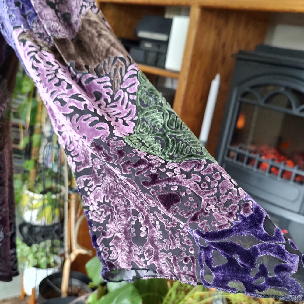 Picadilly Burnout Velvet Wrap Blouse - Picture 5 of 11